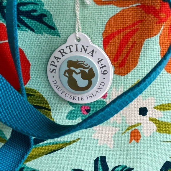 SPARTINA 449 MORELAND MARKET TOTE & COSMETIC BAG SET NEW W/ TAGS - Picture 7 of 15